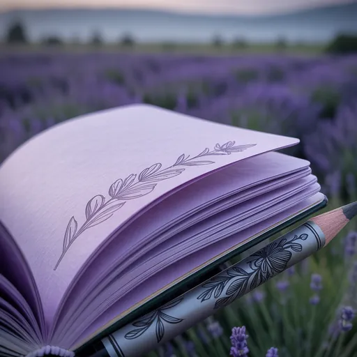 Wicca Kraeuter Lavendel für ruhige Abende journaling