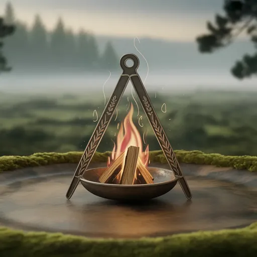 wicca Achtsamkeit bewusstes sitzen in der Natur Feuerpraxis