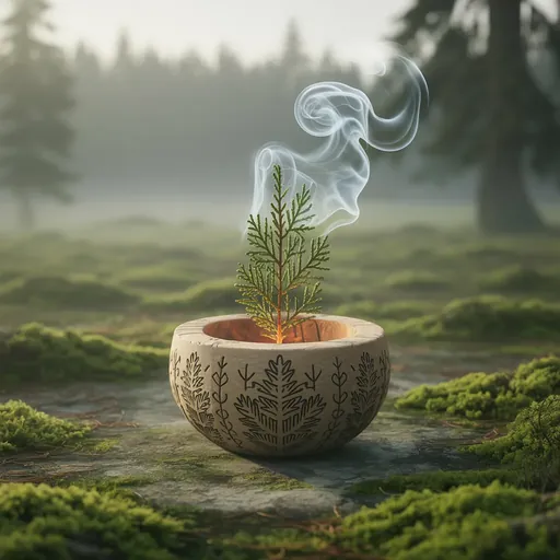 Wicca Achtsamkeit innere Sammlung im Alltag Raeucherung