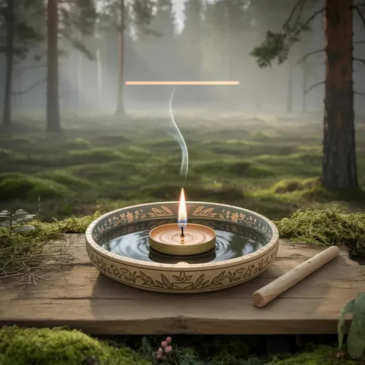 Wicca Achtsamkeit innere Spannung früh erkennen Kerzenarbeit