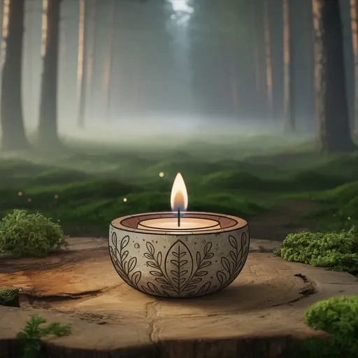 Wicca Achtsamkeit langsames Gehen Kerzenarbeit