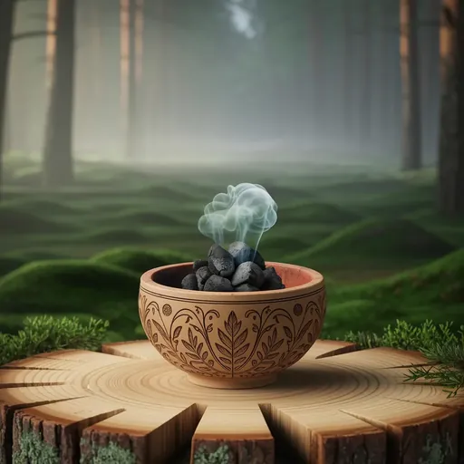 Wicca Achtsamkeit langsames Gehen Raeucherung
