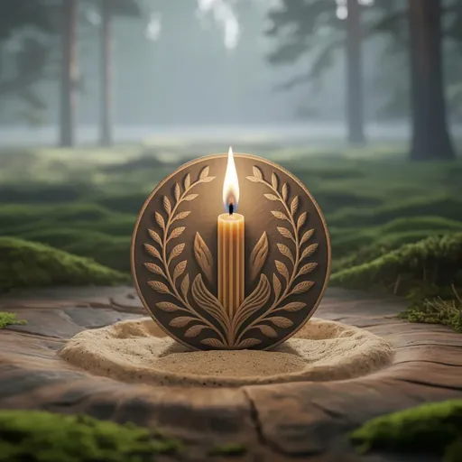 Wicca Achtsamkeit wie Natur den Geist beruhigt Kerzenarbeit