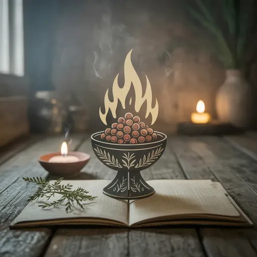 Wicca Alltagsrituale Kerzenmoment am Abend Feuerpraxis