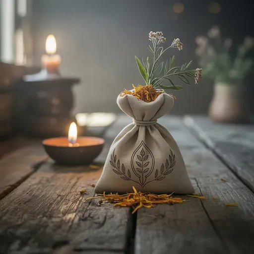 Wicca Alltagsrituale Kerzenmoment am Abend Heilpflanzenbezug