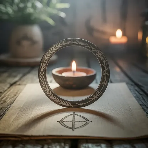 Wicca Alltagsrituale Kerzenmoment am Abend Sigille