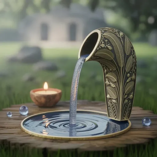 Wicca Alltagsrituale kleine Naturgabe im Alltag Wasserpraxis