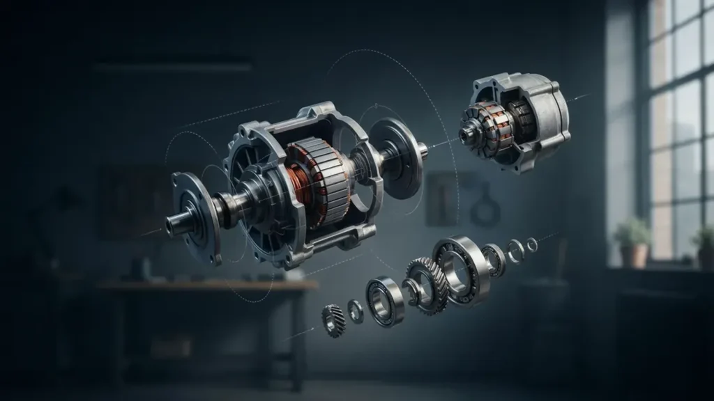 Teslas Motor: erst gesehen, dann gebaut.