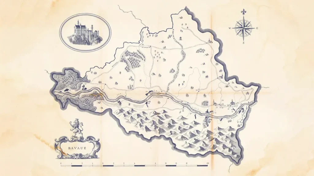 Ein Land, zwei Lesarten: Bayern zwischen Alpenkette und Böhmerwald.