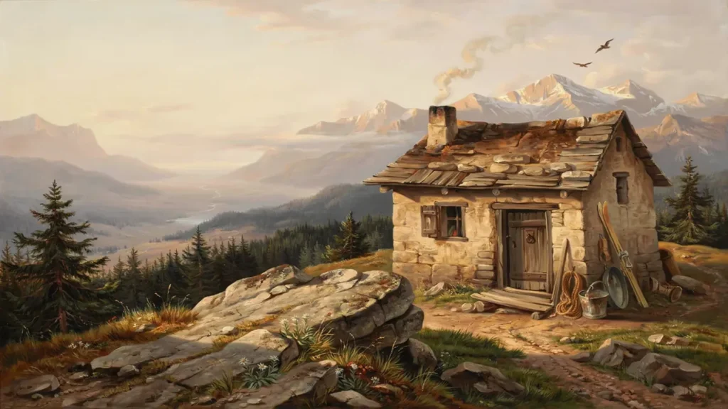 Die stille Alm über der Waldgrenze — der Ort, an dem die Welle bricht.