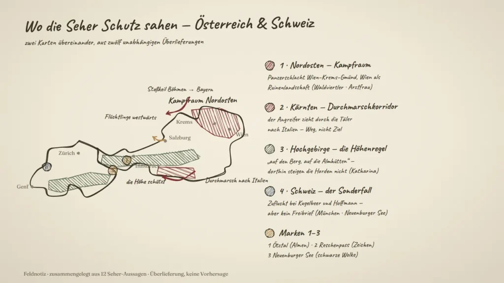 Grafik: Die Karte der Gefahr — Waldviertel, Wien, Kärnten